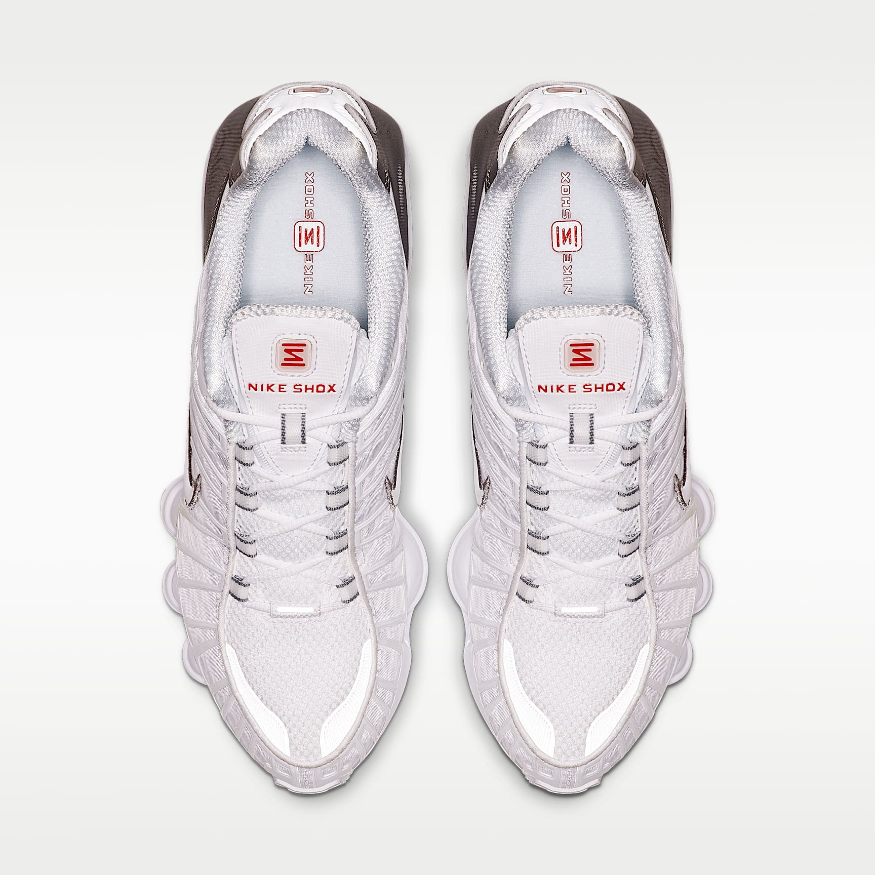 Nike Shox TL Herrenschuh – Weiß/Metallic Silver/Max Orange/Weiß