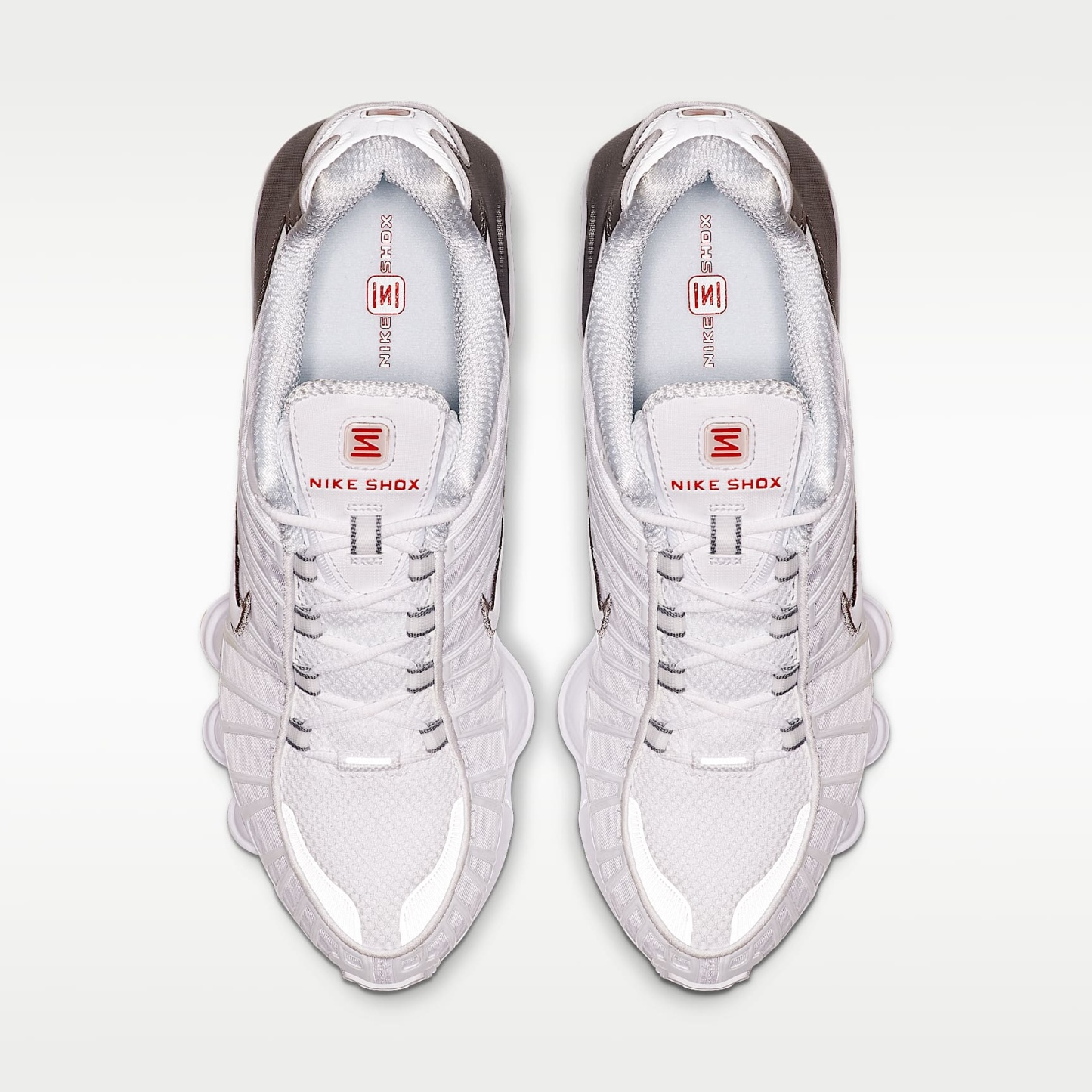 Nike Shox TL Herrenschuh – Weiß/Metallic Silver/Max Orange/Weiß