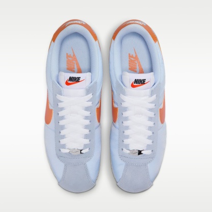 Nike Cortez Textile Schuh (Damen) – Hydrogen Blue/Weiß/Hot Curry