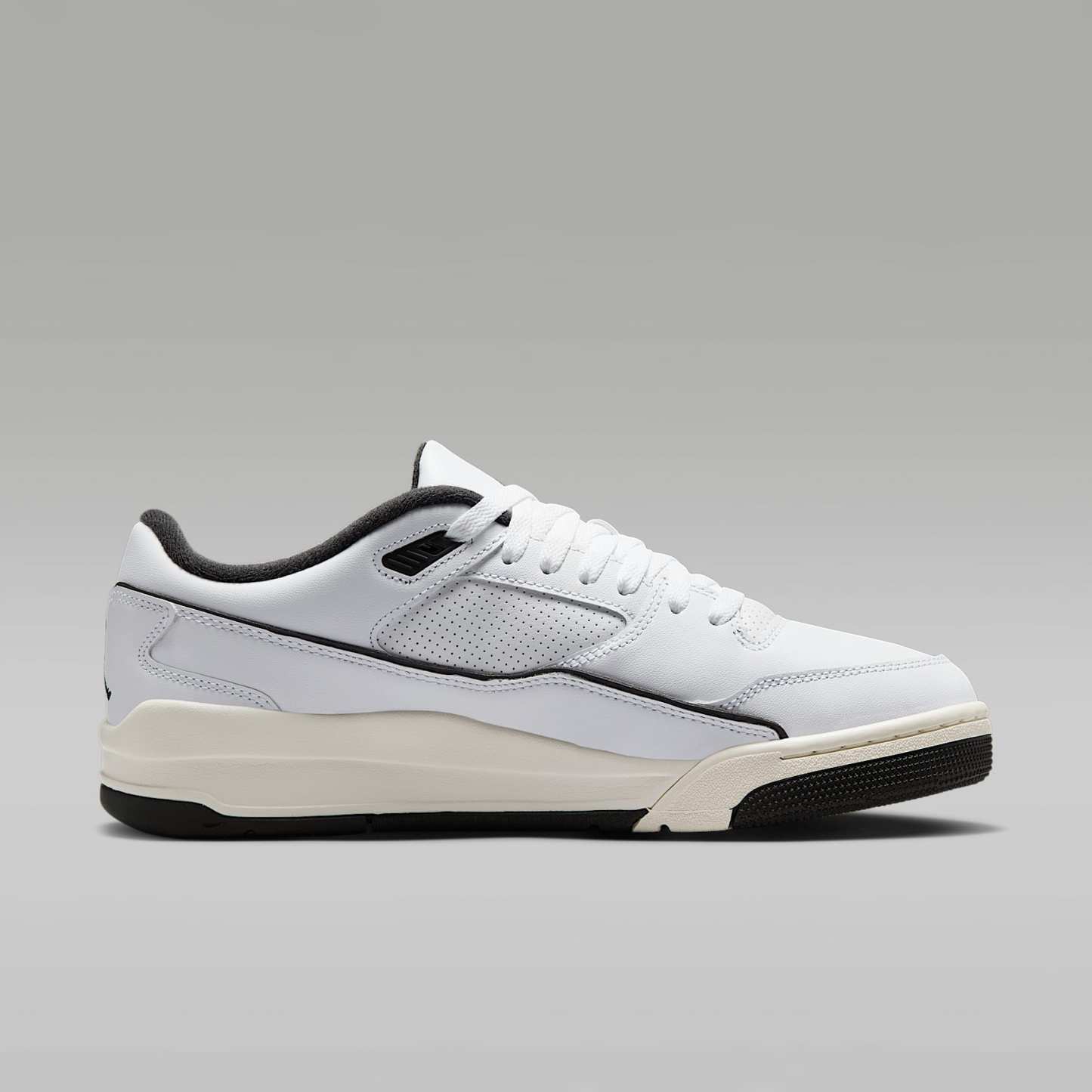 Jordan Flight Court Schuh (Herren) – Weiß/Sail/Schwarz