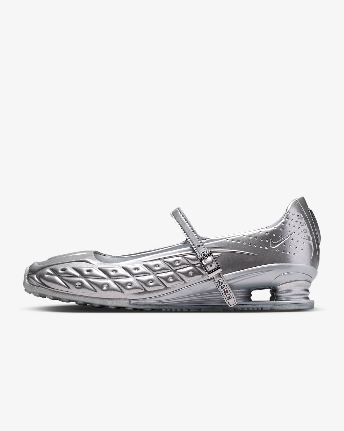 Nike Shox Z Calistra Schuh (Damen) – Metallic Silver/Flat Silver/Metallic Silver
