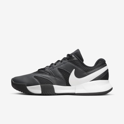 NikeCourt Lite 4 Herren-Tennisschuh für Sandplätze – Schwarz/Anthracite/Weiß