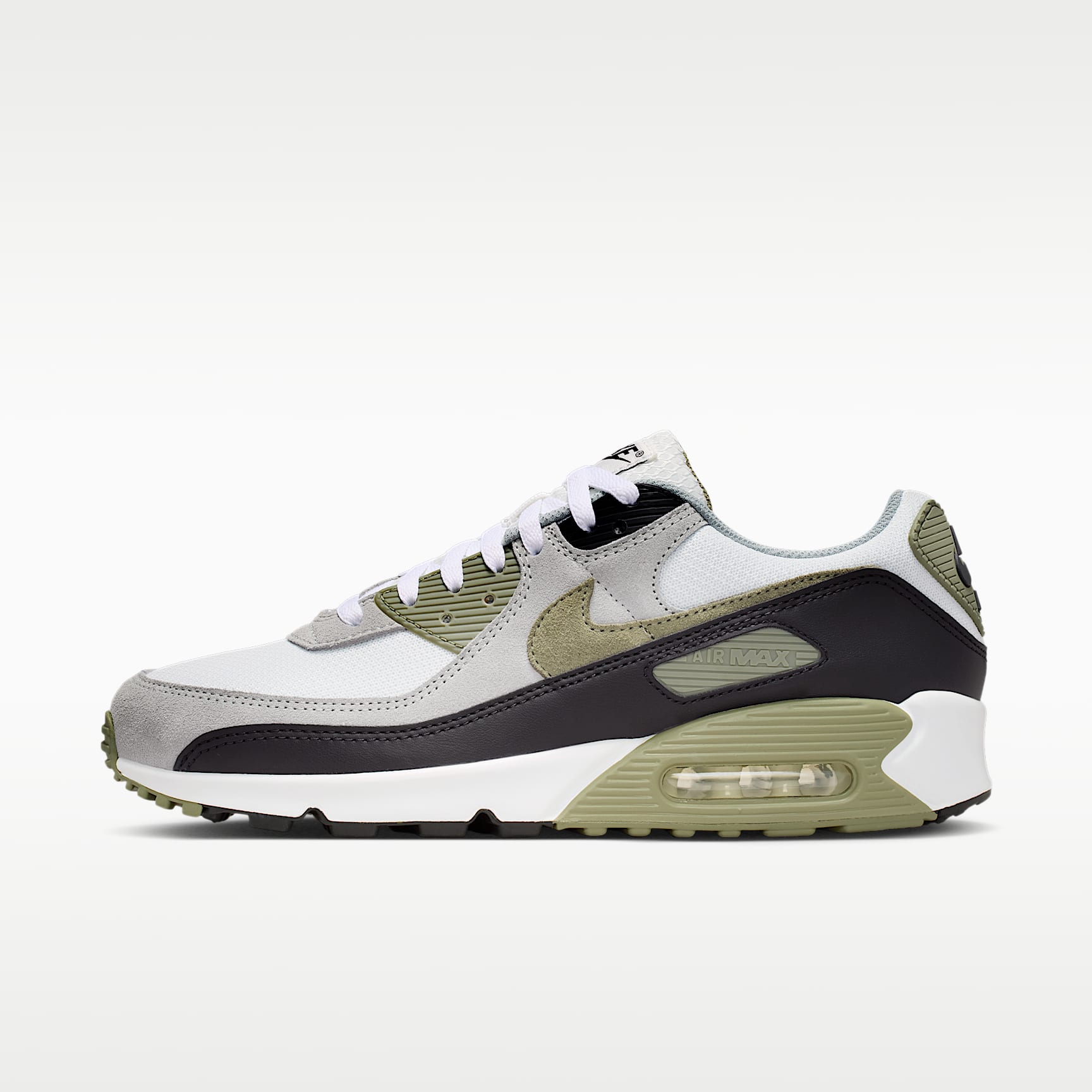 Nike Air Max 90 Herrenschuh – Summit White/Light Pumice/Schwarz/Silver Sage