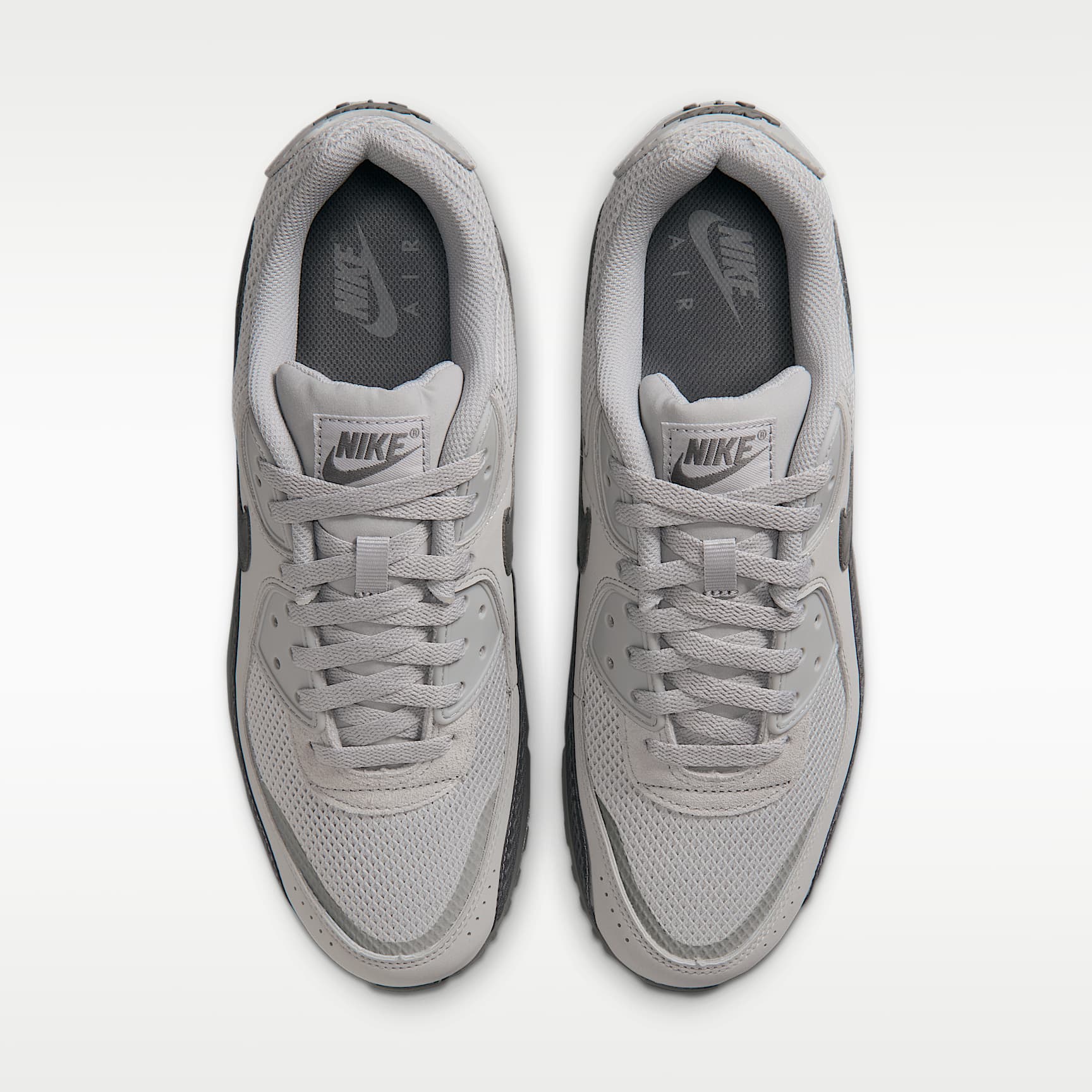 Nike Air Max 90 Premium Schuh (Herren) – Light Smoke Grey/Smoke Grey/Volt/Iron Grey