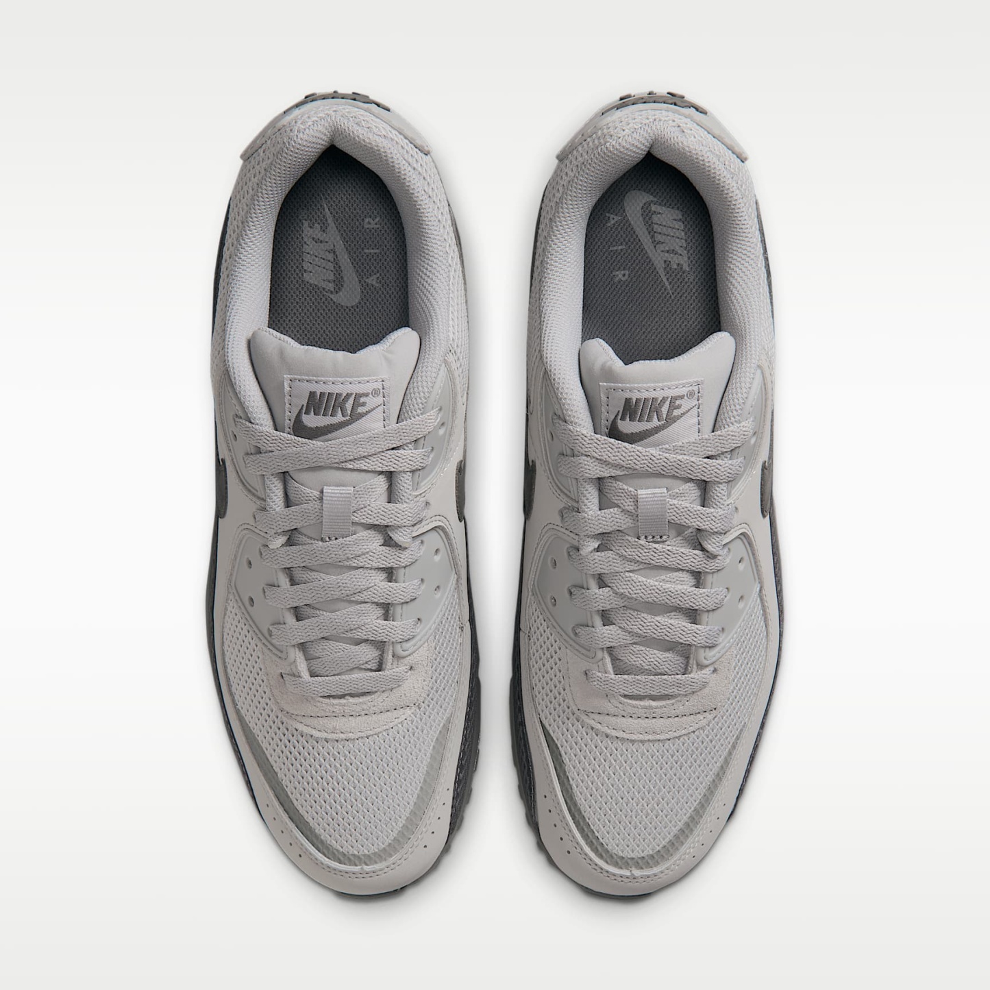 Nike Air Max 90 Premium Schuh (Herren) – Light Smoke Grey/Smoke Grey/Volt/Iron Grey
