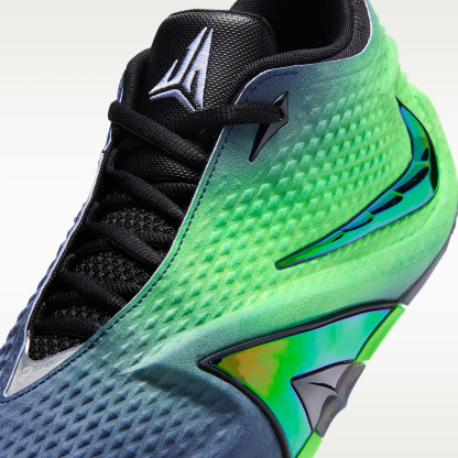 JA 4 "Nightmare" Basketballschuhe – Obsidian/Schwarz/Voltage Green/Multi-Color