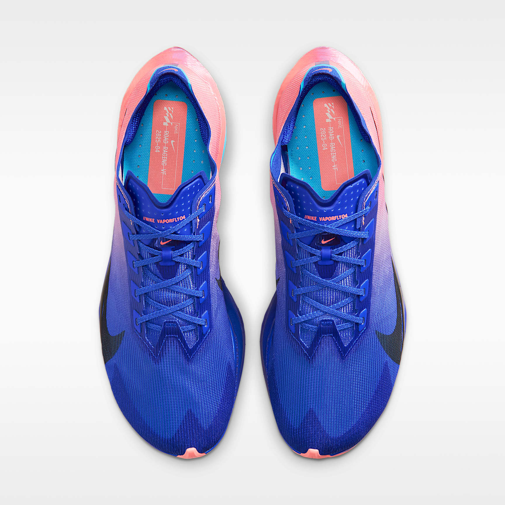 Nike Vaporfly 4 Straßenlaufschuh für Wettkämpfe (Herren) – Racer Blue/Blue Lightning/Atomic Pink/Weiß