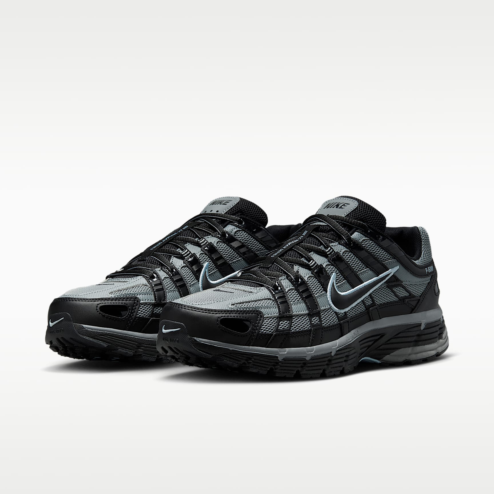 Nike P-6000 Tech Schuh für Herren – Schwarz/Cool Grey/Celestine Blue/Schwarz