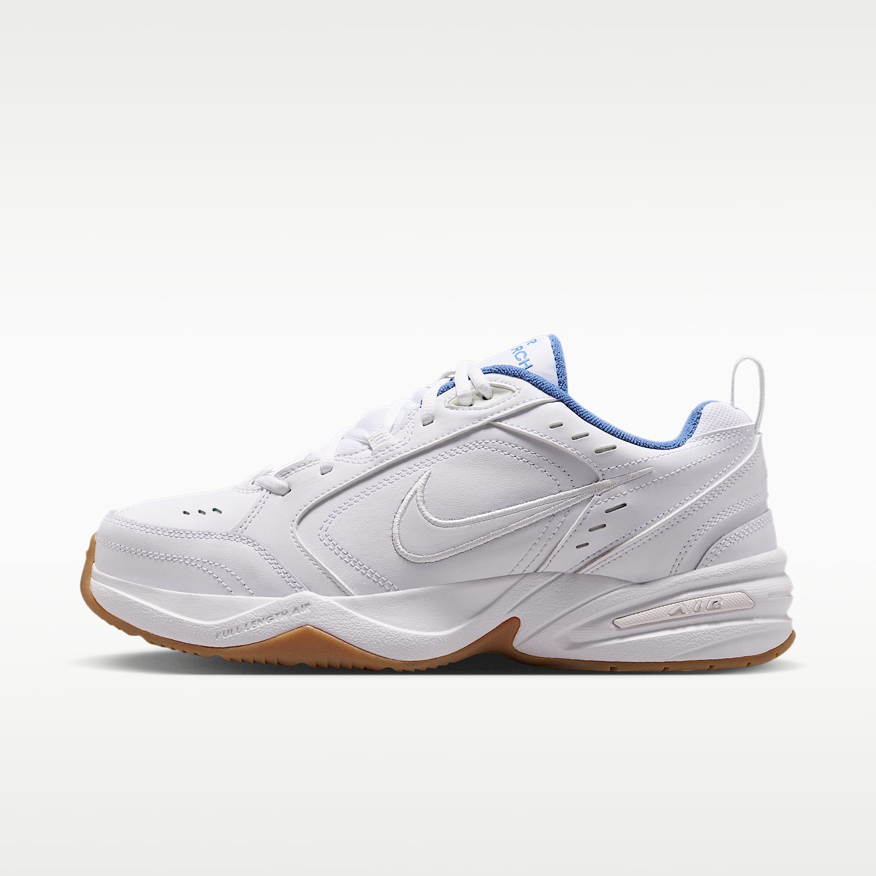Nike Air Monarch IV Workout-Schuh für Herren – Weiß/Indigo Storm/Gum Light Brown/Weiß