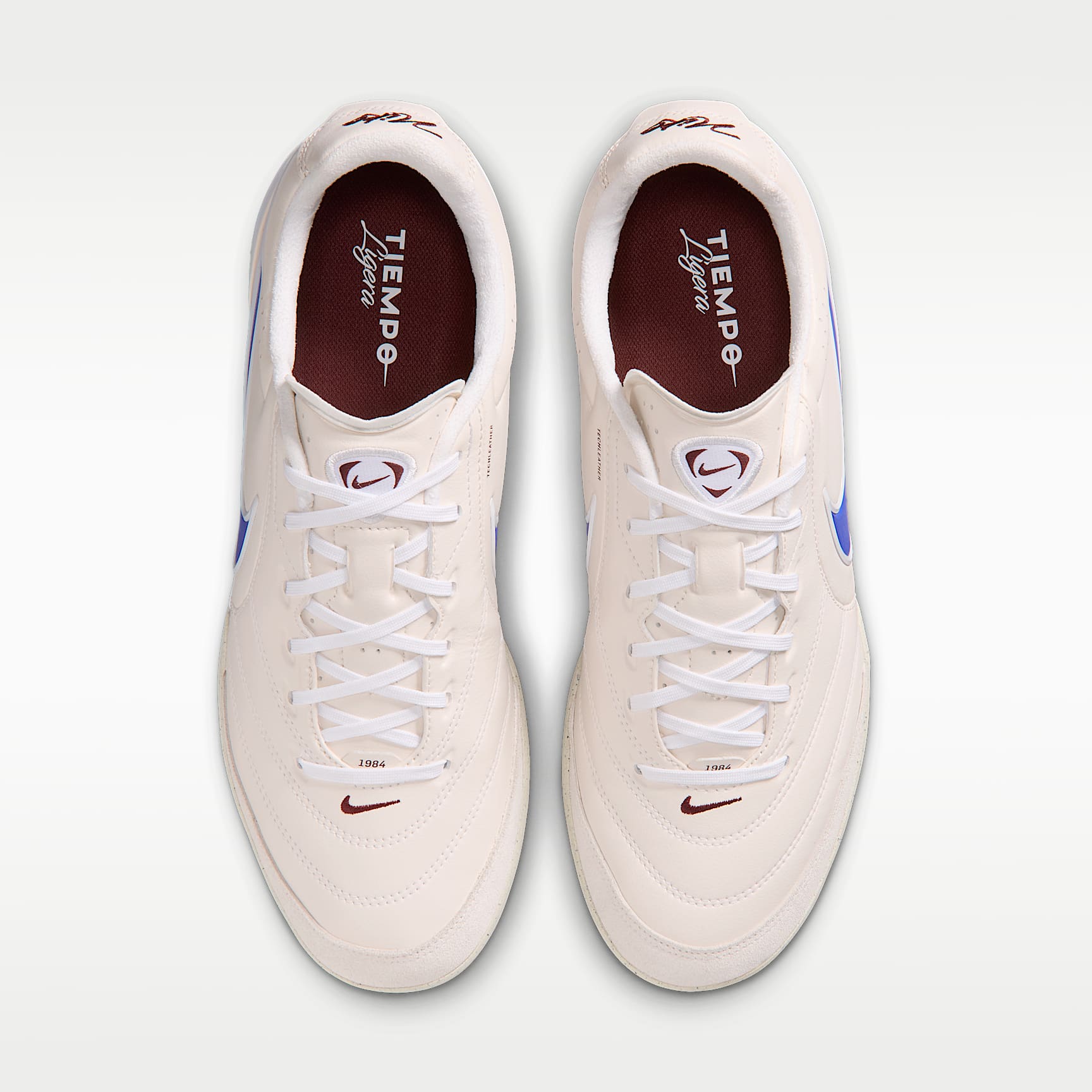 Nike Tiempo Ligera Pro Low-Top-Fußballschuh für Turf – Chalk/Weiß/Racer Blue