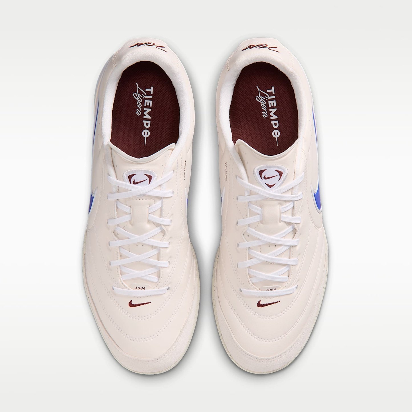 Nike Tiempo Ligera Pro Low-Top-Fußballschuh für Turf – Chalk/Weiß/Racer Blue
