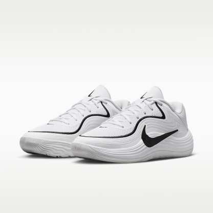 Nike Precision 8 Low Basketballschuh (Herren) – Weiß/Schwarz/Schwarz