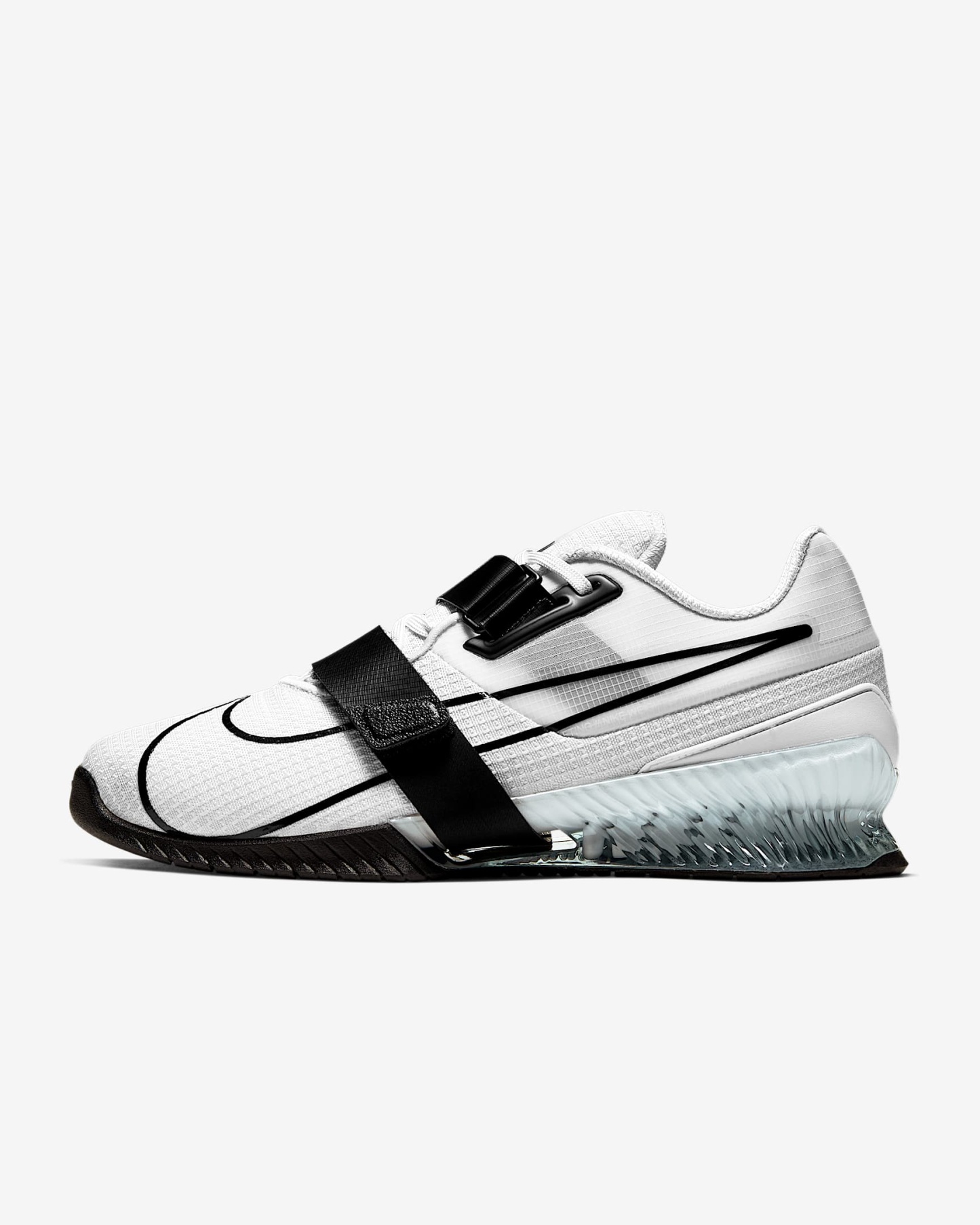 Nike Romaleos 4 Schuhe fürs Gewichtheben – Weiß/Weiß/Schwarz
