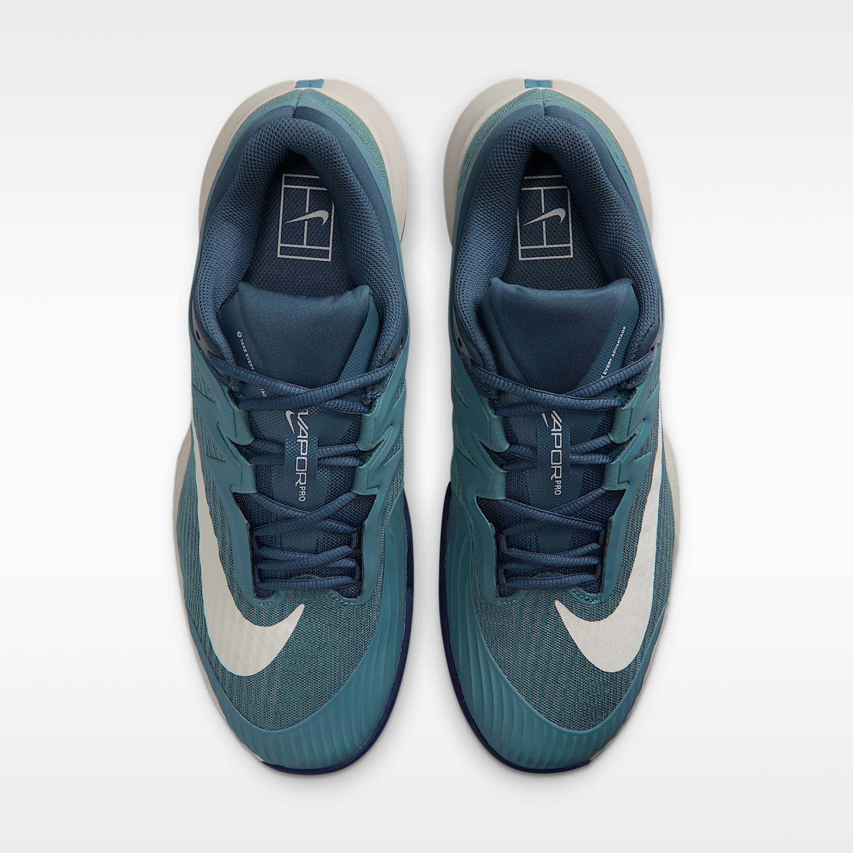 Nike Vapor Pro 3 Tennisschuh für Hartplätze (Herren) – Smokey Blue/Light Bone/New Slate/Weiß