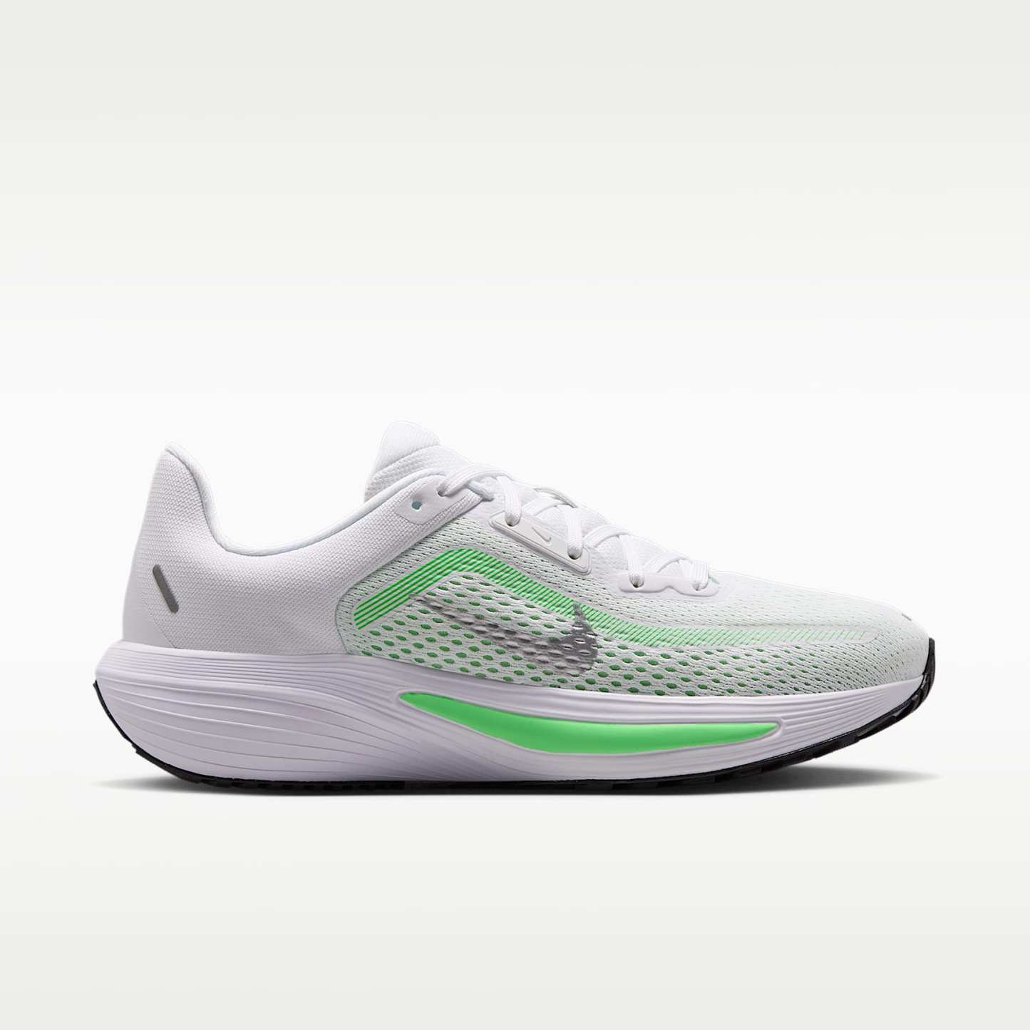 Nike Quest 7 Straßenlaufschuhe (Damen) – Weiß/Illusion Green/Cucumber Calm/Metallic Silver