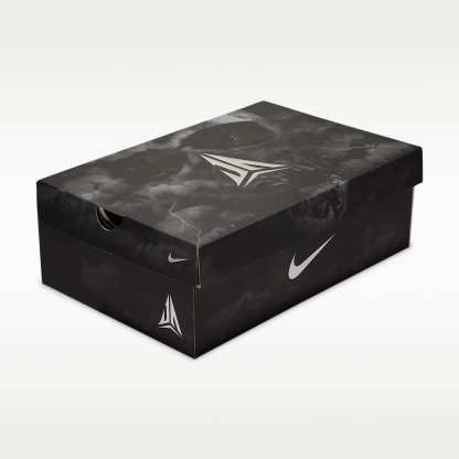 JA 4 "Nightmare" Basketballschuhe – Schwarz/Cobalt Bliss/Dark Smoke Grey/Metallic Silver
