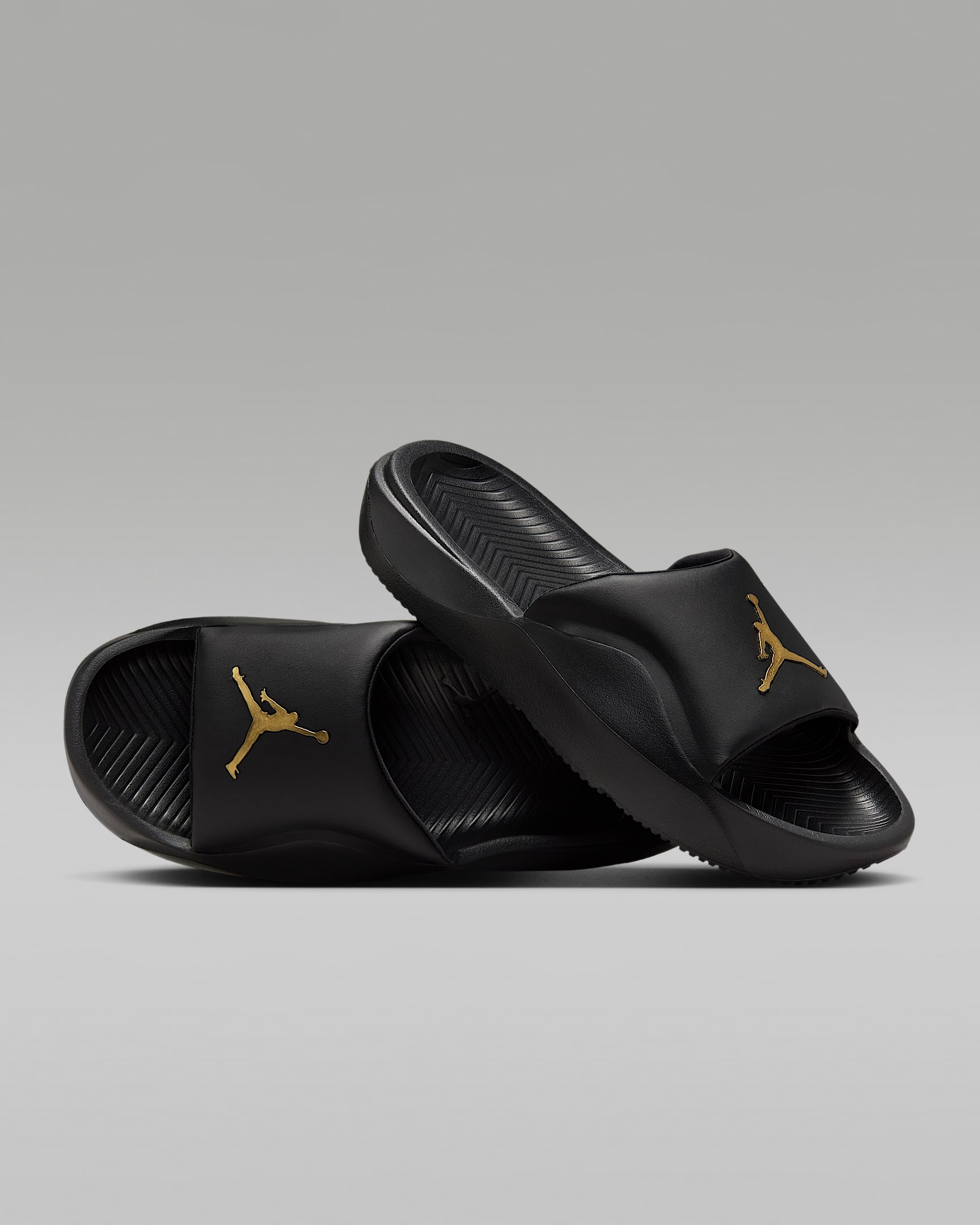 Jordan Franchise Slides – Schwarz/Metallic Gold