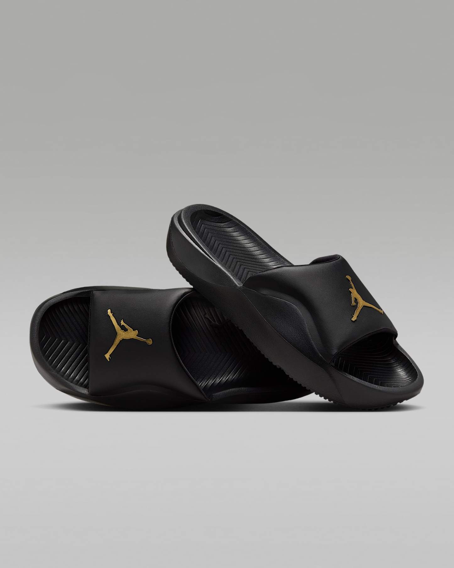 Jordan Franchise Slides – Schwarz/Metallic Gold