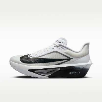 Nike Zoom Fly 6 Straßenlaufschuh für Wettkämpfe (Herren) – Weiß/Smoke Grey/Metallic Silver/Schwarz