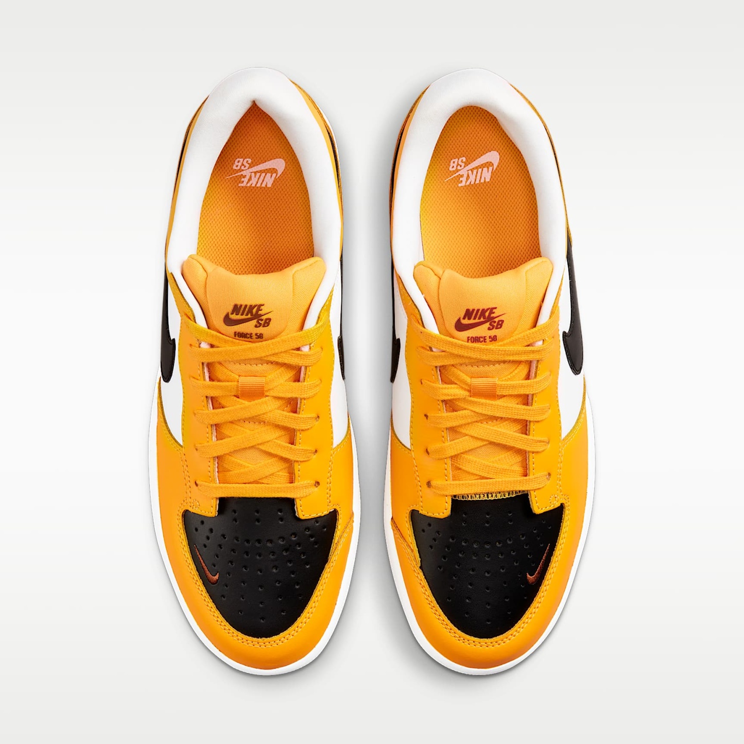Nike SB Force 58 Premium Skateboard-Schuh – University Gold/Weiß/Pecan/Schwarz