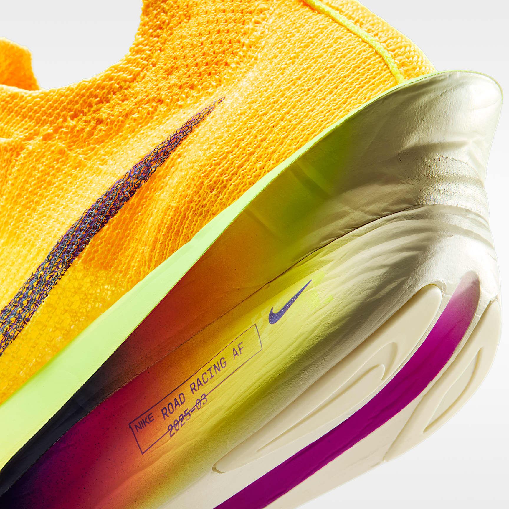 Nike Alphafly 3 Damen-Straßenlaufschuh für Wettkämpfe – Laser Orange/Citron Pulse/Volt Ice/Indigo Burst