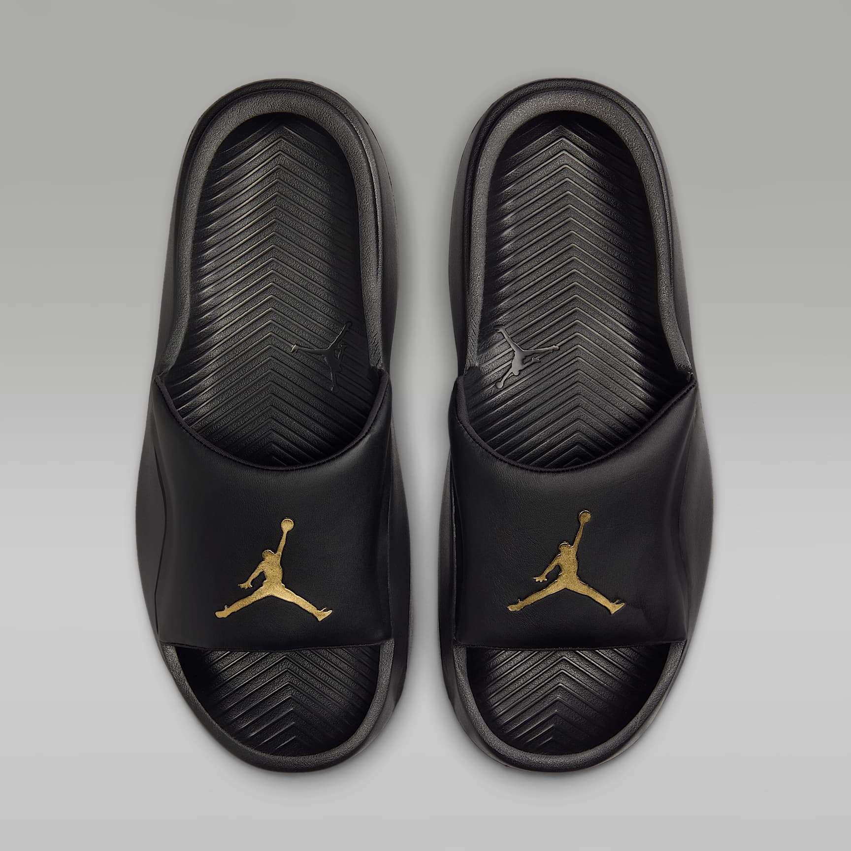 Jordan Franchise Slides – Schwarz/Metallic Gold