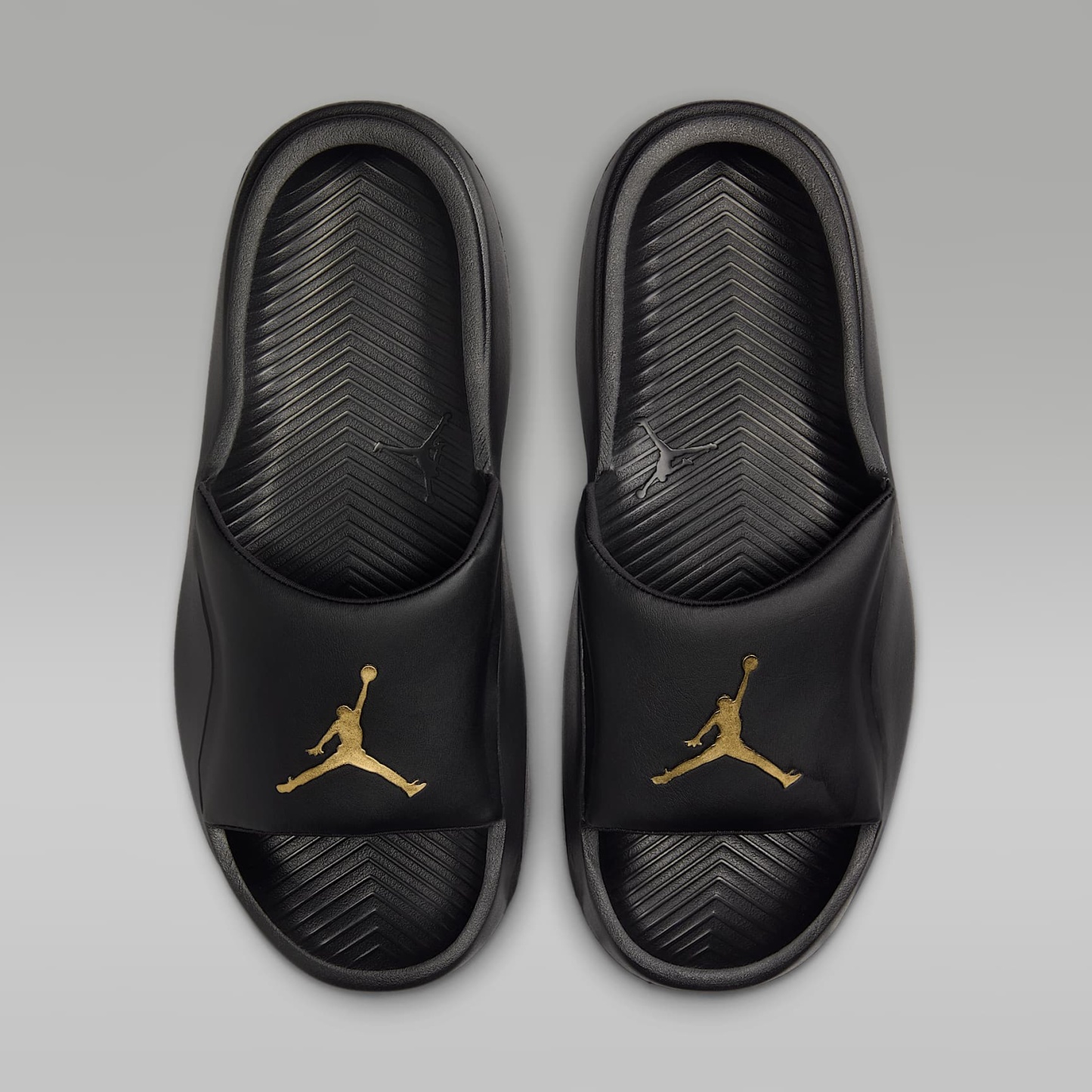 Jordan Franchise Slides – Schwarz/Metallic Gold