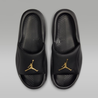 Jordan Franchise Slides – Schwarz/Metallic Gold
