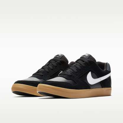 Nike SB Delta Force Vulc Herren-Skateboardschuh – Schwarz/Gum Light Brown/Dark Grey/Weiß