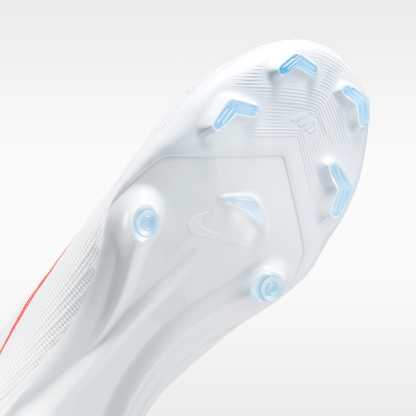 Nike Mercurial Superfly 11 Academy High-Top-Fußballschuh für verschiedene Böden – Weiß/Bright Crimson/Blur