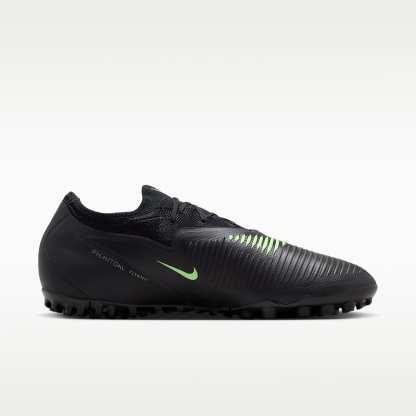 Nike Phantom 6 Low Pro Fußballschuh für Turf – Schwarz/Schwarz/Illusion Green