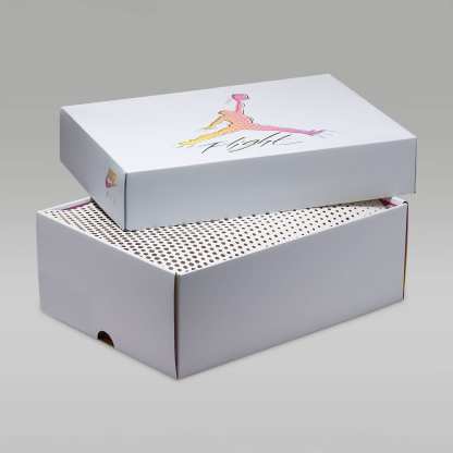 Air Jordan 4 Retro "Comic" Schuh (Herren) – Off White/Anthracite/Fire Pink