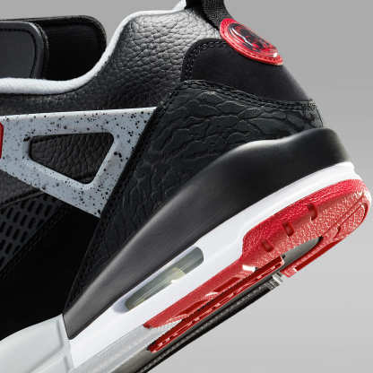 Jordan Spizike Low Herrenschuh – Schwarz/Wolf Grey/Weiß/Gym Red