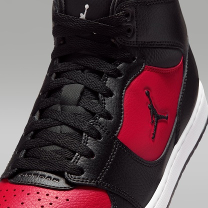 Jordan Court Connect Mid Herrenschuhe – Schwarz/Gym Red/Weiß/Schwarz