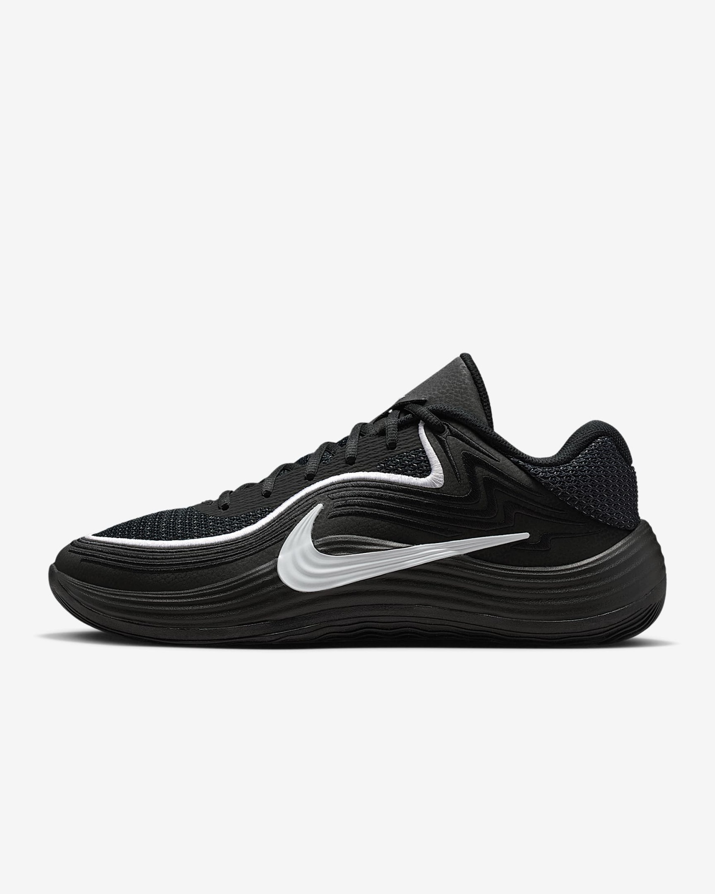 Nike Precision 8 Low Basketballschuh (Herren) – Schwarz/Weiß/Weiß
