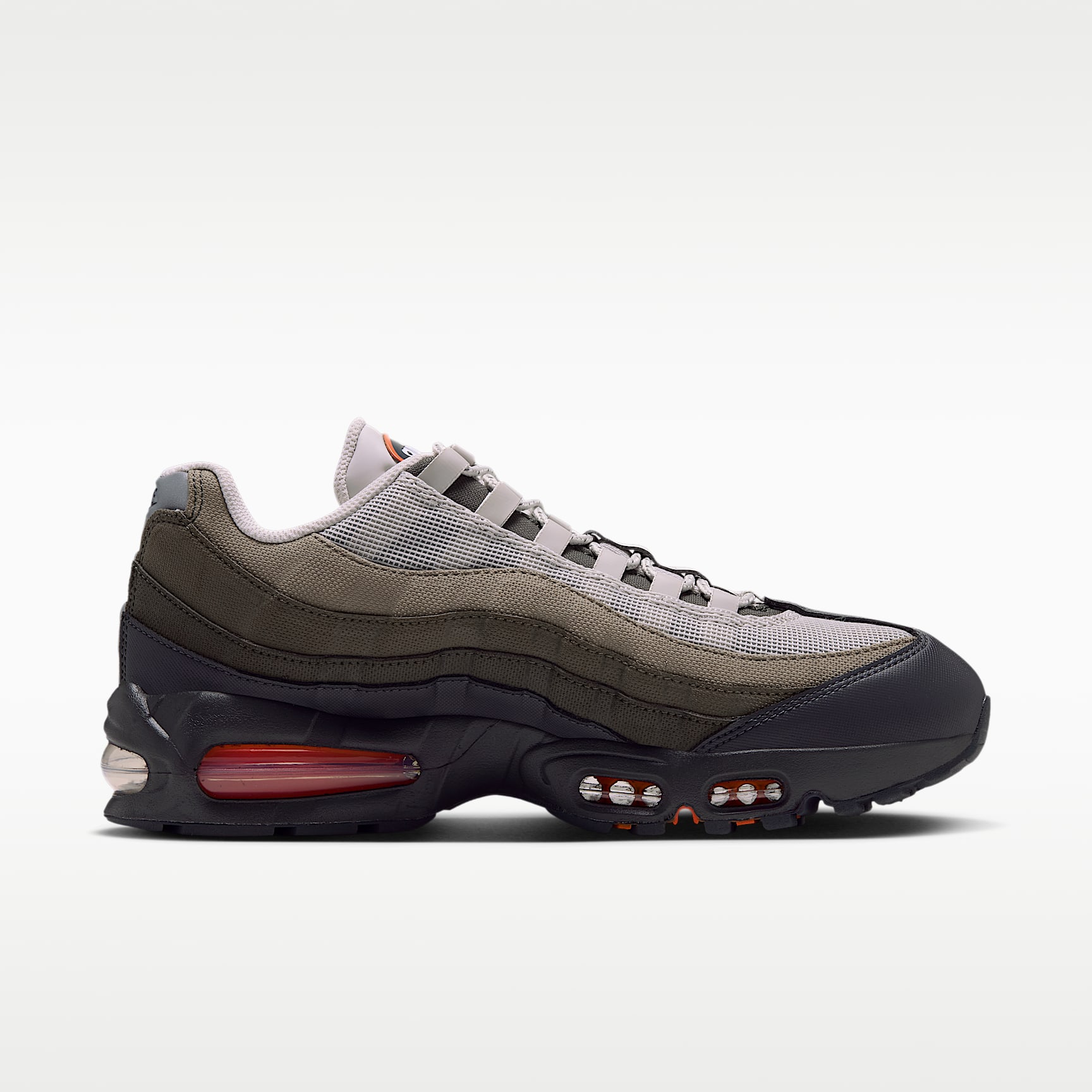 Nike Air Max 95 Big Bubble Schuh (Herren) – Light Bone/Anthracite/Dark Loden/Safety Orange