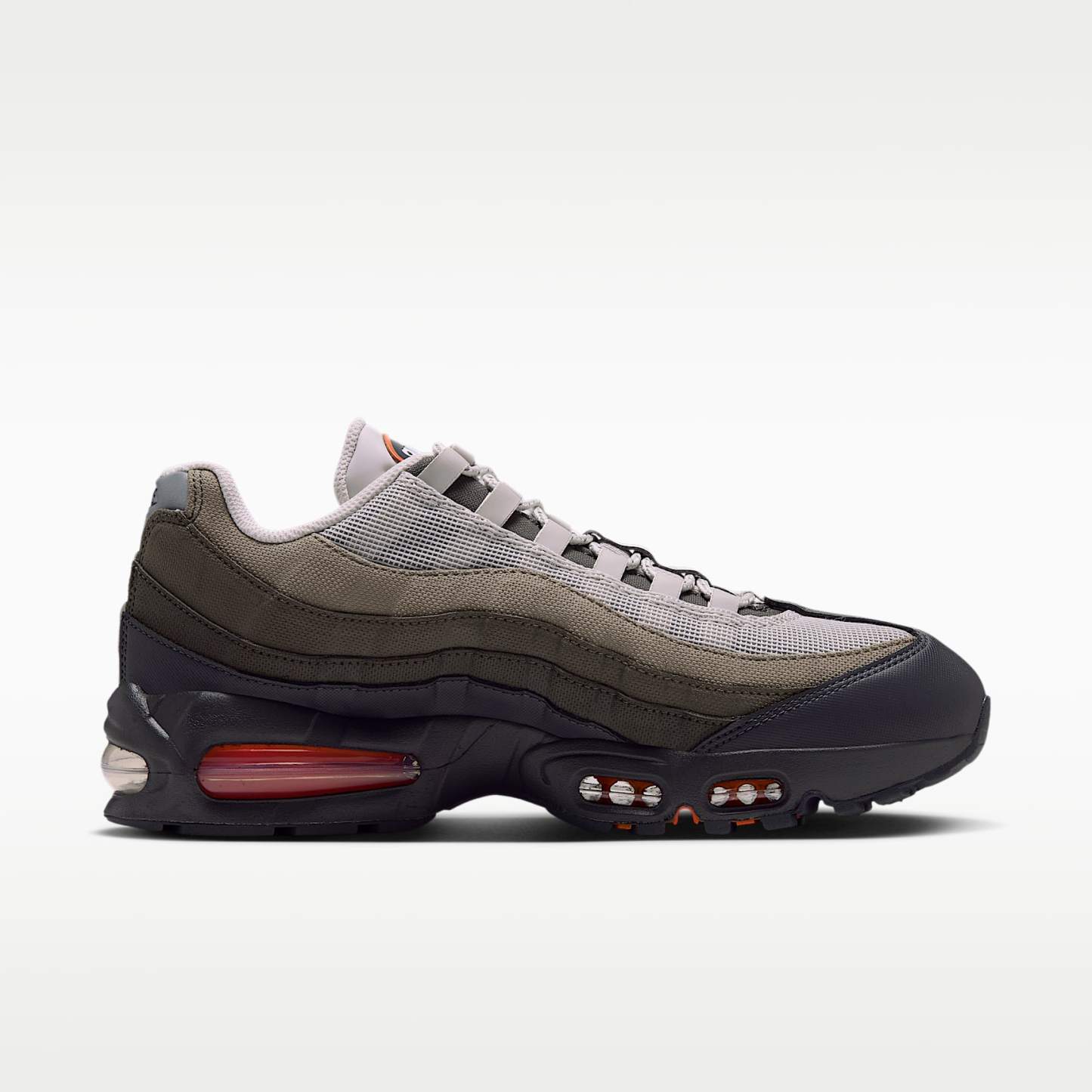 Nike Air Max 95 Big Bubble Schuh (Herren) – Light Bone/Anthracite/Dark Loden/Safety Orange