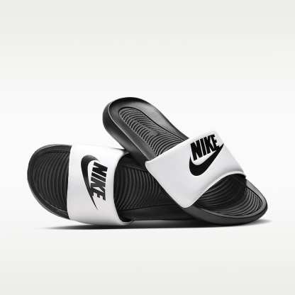 Nike Victori One Slides (Herren) – Schwarz/Weiß/Schwarz