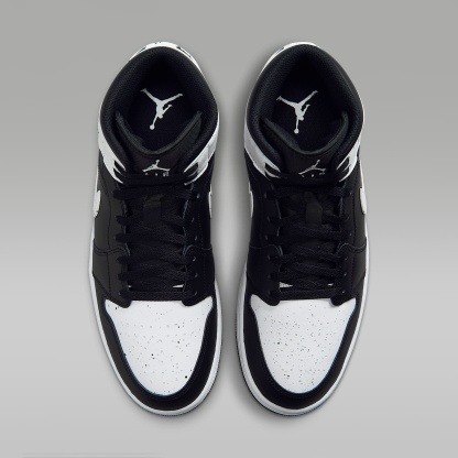 Air Jordan 1 Mid SE Schuh (Herren) – Schwarz/Schwarz/Weiß
