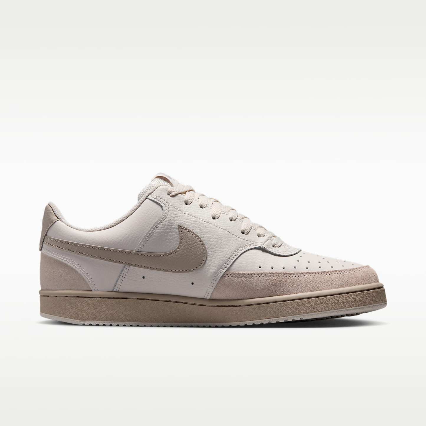 Nike Court Vision Low Suede Schuh (Herren) – Phantom/Cream II