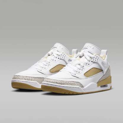 Jordan Spizike Low Schuh (Damen) – Weiß/Neutral Grey/Team Gold/Metallic Gold