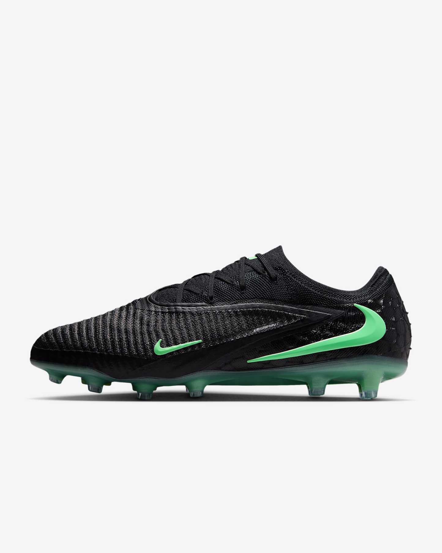 Nike Phantom 6 Low Elite Fußballschuh für Kunstrasen – Schwarz/Schwarz/Illusion Green
