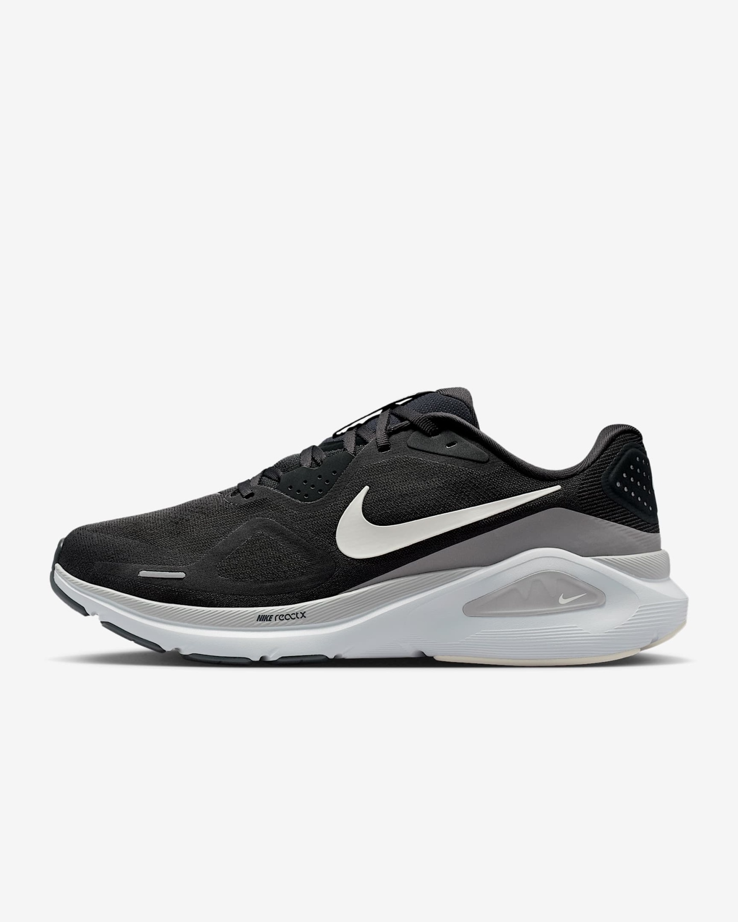Nike Structure 26 Straßenlaufschuh (Herren) – Anthracite/Light Smoke Grey/Pure Platinum/Sail