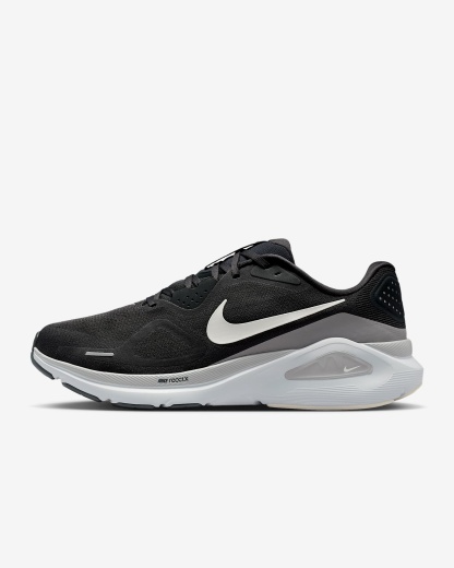 Nike Structure 26 Straßenlaufschuh (Herren) – Anthracite/Light Smoke Grey/Pure Platinum/Sail