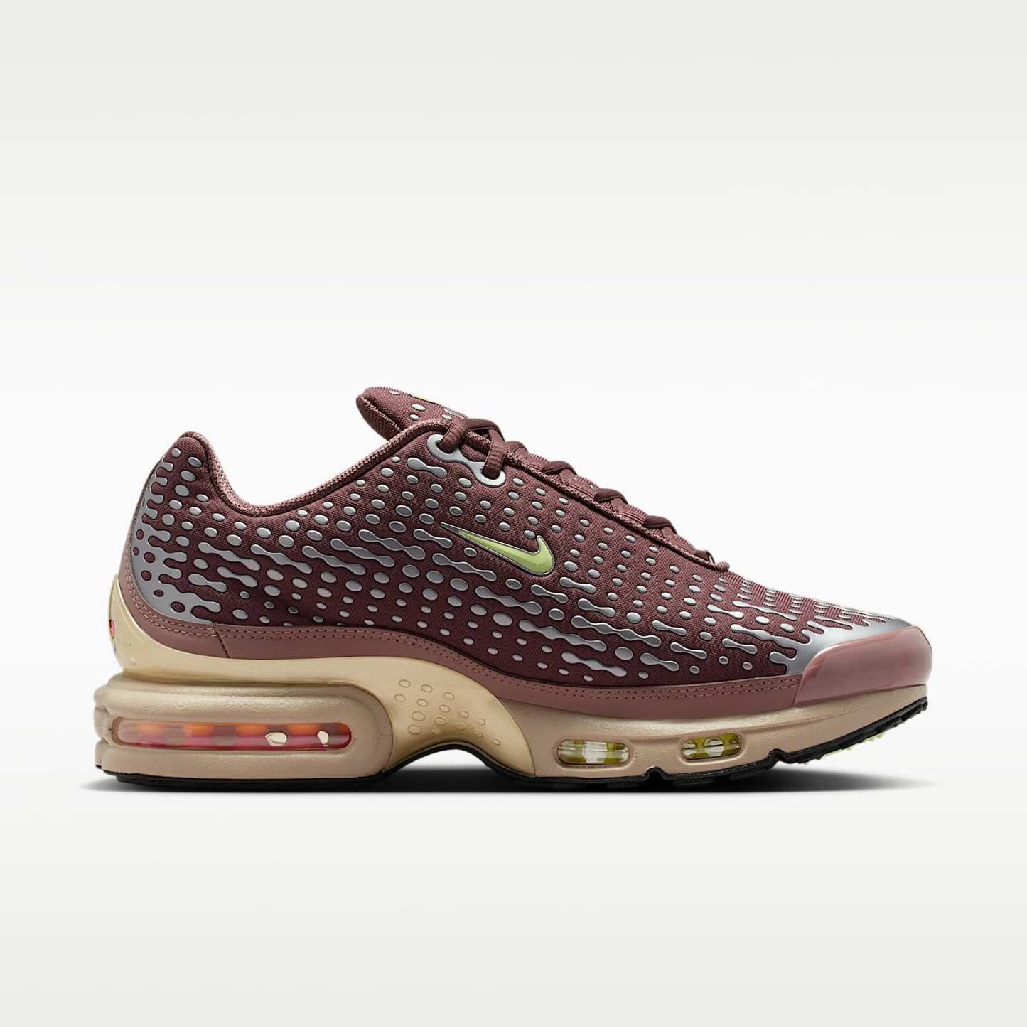 Nike Air Max Plus VII Schuh (Herren) – Plum Eclipse/Metallic Gold Grain/Schwarz/Barely Volt