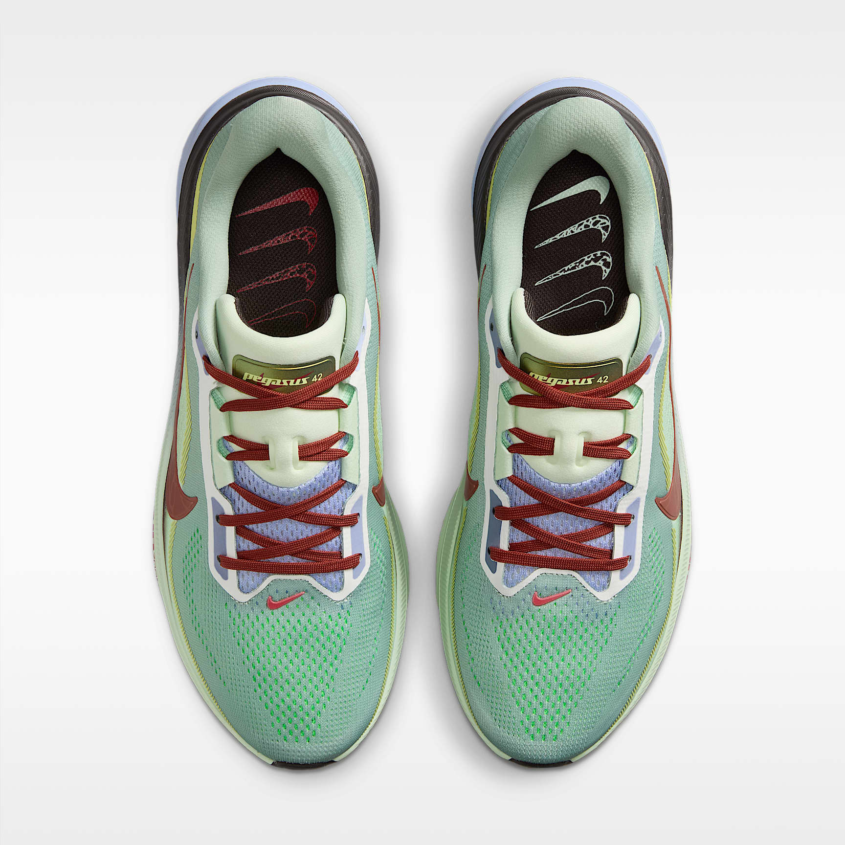 Nike Pegasus 42 SE Straßenlaufschuh (Herren) – Steam/Frosted Spruce/Purple Fade/Rugged Orange