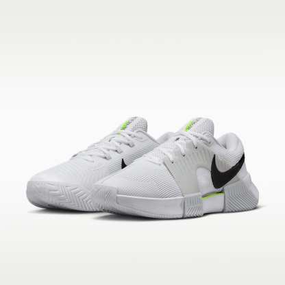 Nike GP Challenge 1.5 Hartplatz-Tennisschuh (Herren) – Weiß/Pure Platinum/Volt/Schwarz