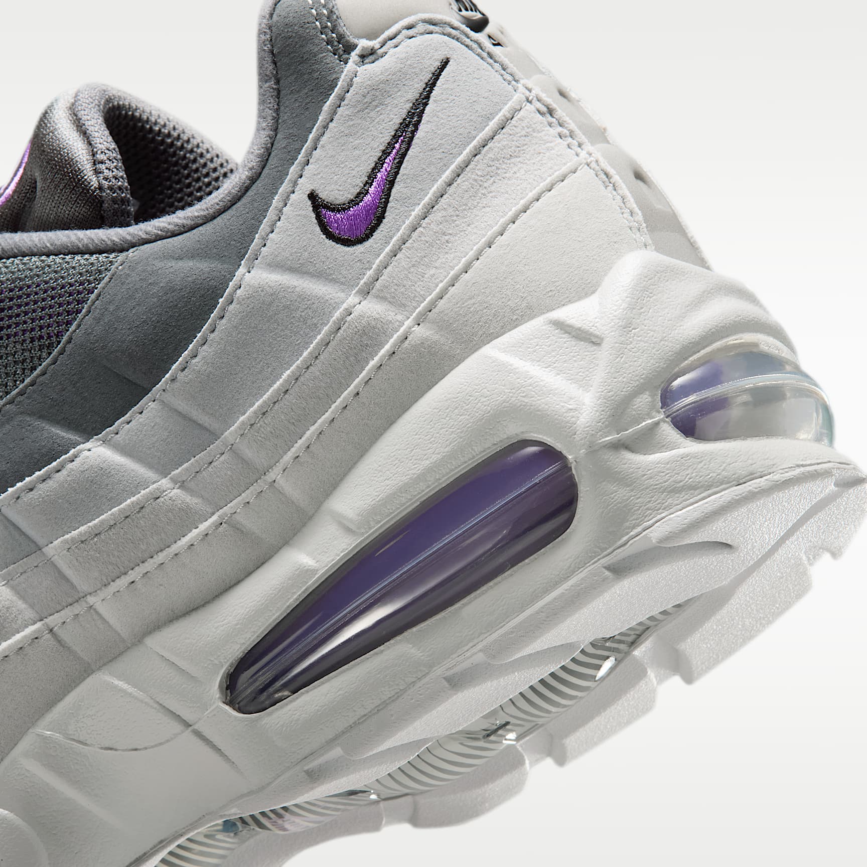 Nike Air Max 95 Big Bubble "OG" Schuh (Herren) – Photon Dust/Dark Grey/Grey Fog/Bright Violet