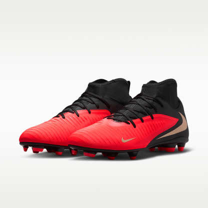 Nike Phantom 6 High Club Fußballschuh für verschiedene Böden – Bright Crimson/Schwarz/Blur