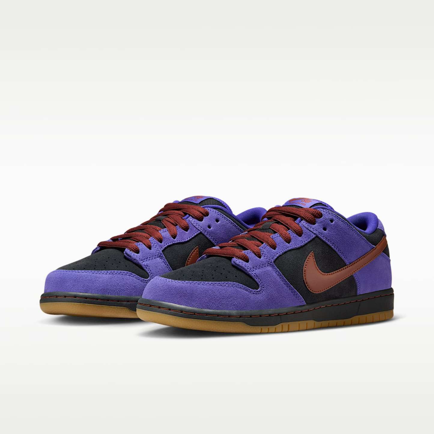 Nike SB Dunk Low Pro Skateboardschuh – Persian Violet/Off Noir/Gum Medium Brown/Cinnamon